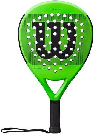 Падель ракетка Wilson Blade Team, скловолокно/EVA, 370 г, зелено-чорна