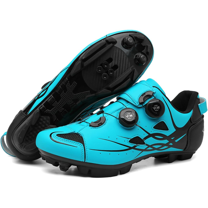 Велосипедні шкарпетки для чоловіків та жінок: велотуфлі для шосе та MTB, сумісні з SPD, 2 шари, з клітами. Велосипедні шкарпетки, велотуфлі (37 EU, C)