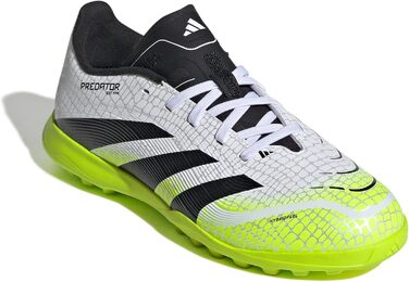 Дитячі футбольні бутси adidas Predator League Turf, Cloud White/Core Black/Lucid Lemon