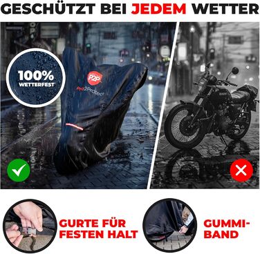 Водонепроникна накривка для мотоцикла Pro2Protect: захист від негоди, для мопедів, ролерів, Vespa, моторолерів