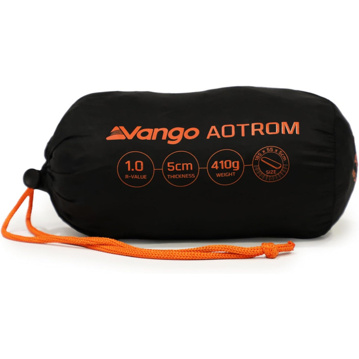 Надувний килимок для кемпінгу Vango Aotrom Anthracite Black