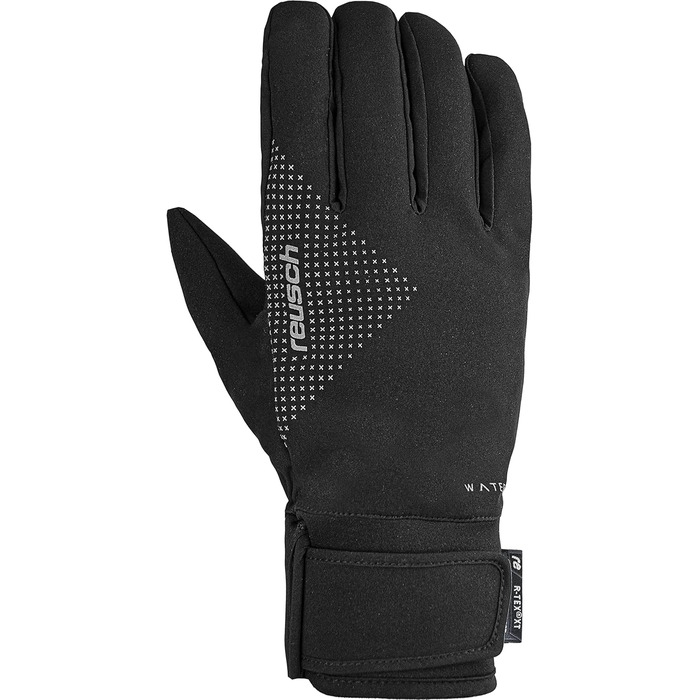 Універсальні спортивні рукавички Reusch R-TEX XT TOUCH-TEC, водонепроникні, вітрозахисні, дихаючі, сенсорні, для чоловіків і жінок, чорні/сріблясті, розмір L