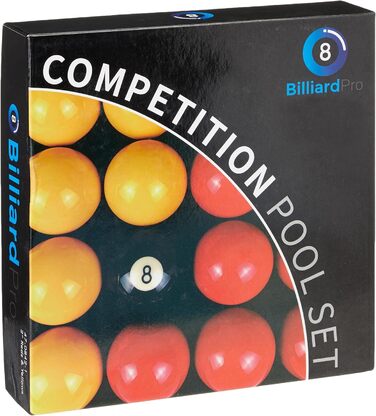 Набір більярдних куль Billiard Pro, 2 дюйми, червоні та жовті, універсальні