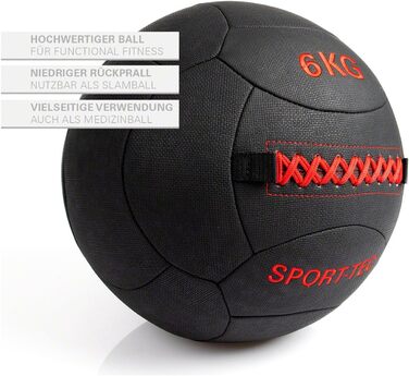 Стійка м'яч для волейболу Sport-Tec Robusta, 35 см, 3 кг, жовтий/червоний