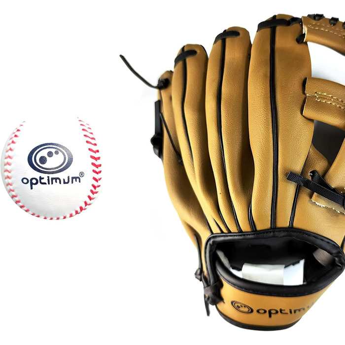 Бейсбольна рукавиця Optimum Extremer для лівші, дитяча: глибока кишеня, м'яка підкладка, захист зап'ястя