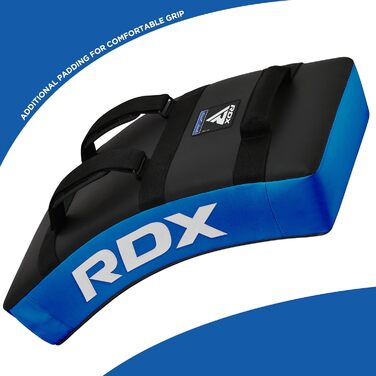 Шлагкішен RDX для бойових мистецтв: кикбоксинг, карате, ММА, тайський бокс, таеквондо (1 шт., блакитно-чорний)