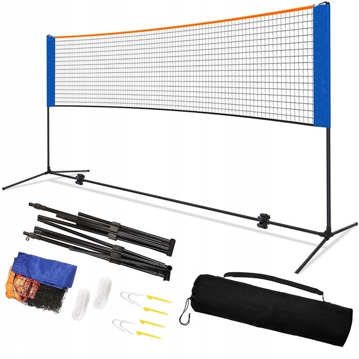 Універсальний набір сітки для волейболу, бадмінтона та тенісу, портативна, регульована, 310 x 225 см