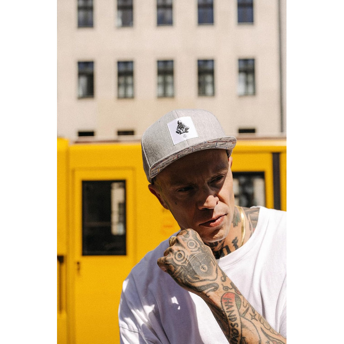 Кепка-снэпбек Nebelkind Berlin Netzplan унісекс, сіра, регульований розмір, стильна бейсболка з прямим козирком у стилі Streetwear