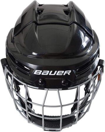 Дитячий хокейний шолом Bauer Prodigy з захисною решіткою, червоний, універсальний розмір