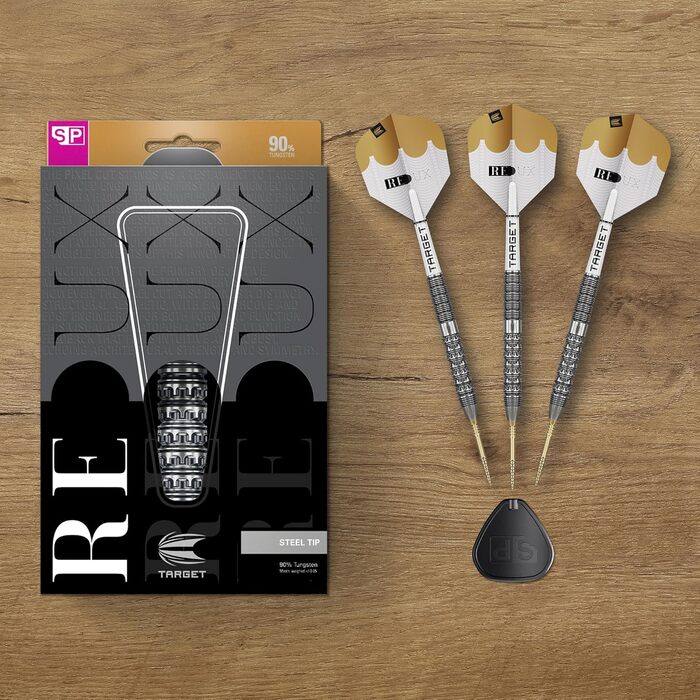 Дарти сталеві Target Redux 90% Tungsten 24G (барель 01) + пір'я Pro Ultra Nr. 6 + шахти Pro Grip + інструмент для ремонту