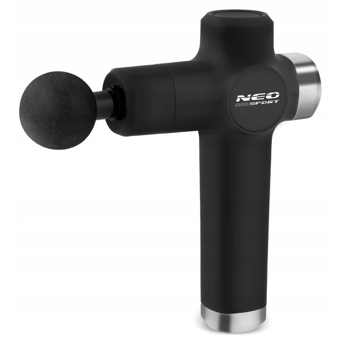 Перкусійний масажер для тіла Neo-sport NS-501, 8 насадок, чорний