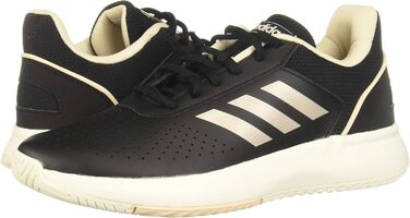 Жіночі фітнес-кеди Adidas Courtsmash, 38 EU, чорний, платина, лайм