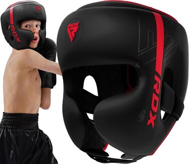 Дитячий боксерський шолом RDX для кікбоксингу, MMA, тайського боксу, карате, тхеквондо, тренувань, Maya Hide шкіра