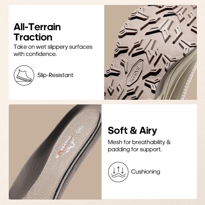 Черевики для хайкінгу NORTIV 8 для жінок, легкі, водонепроникні, для активного відпочинку, розмір 40 EU, кольор Khaki