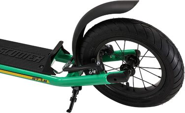 Самокат дитячий STAR SCOOTER City Kick Scooter 16 дюймів, зелений - з повітряними колесами та регульованою висотою
