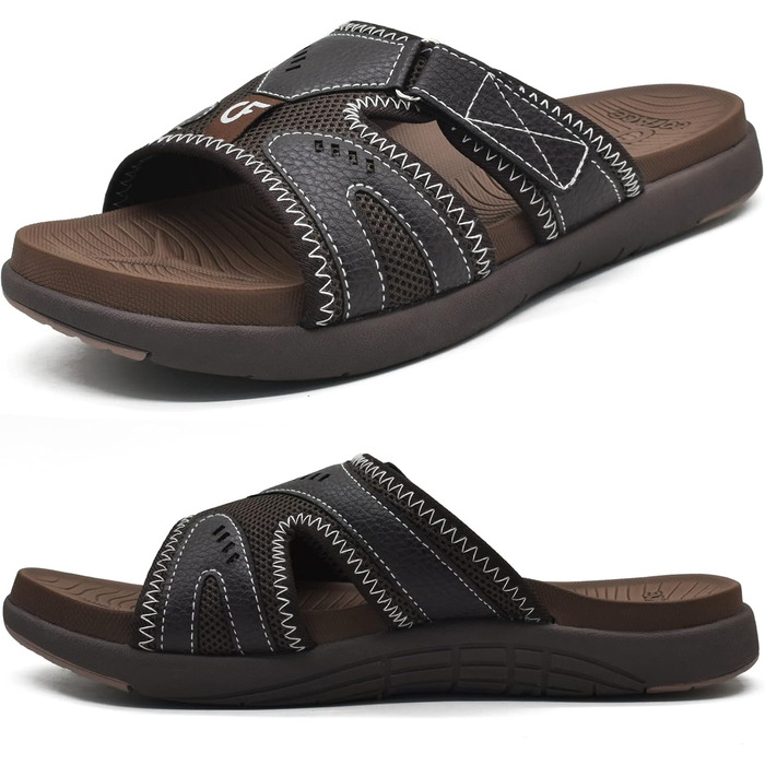 Чоловічі спортивні сандалії COFACE для відновлення після навантажень, підтримка склепіння стопи, ортопедичні, для чоловіків, розмір 40-48, колір коричневий