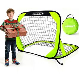 Дитячі футбольні ворота Bayinbulak Mini Pop-up Neon Lime 84x60 см
