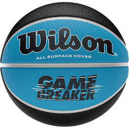 Баскетбольний м'яч Wilson Game Breaker, синьо-чорний, розмір 7