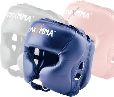 Захист голови MaxxMMA L/XL для боксу, ММА, кікбоксингу, карате, тхеквондо (блакитний)