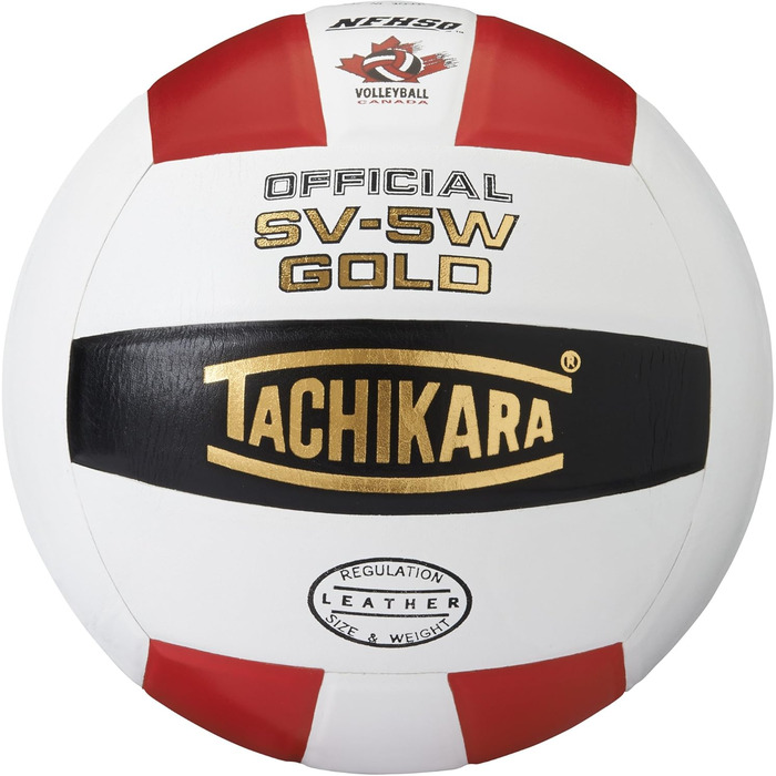 Волейбольний м'яч Tachikara SV5W Gold преміум шкіра для змагань