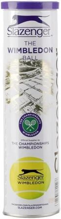 Тенісні м'ячі Slazenger Wimbledon, 4 шт., ITF, ліловий тубус, універсальний розмір