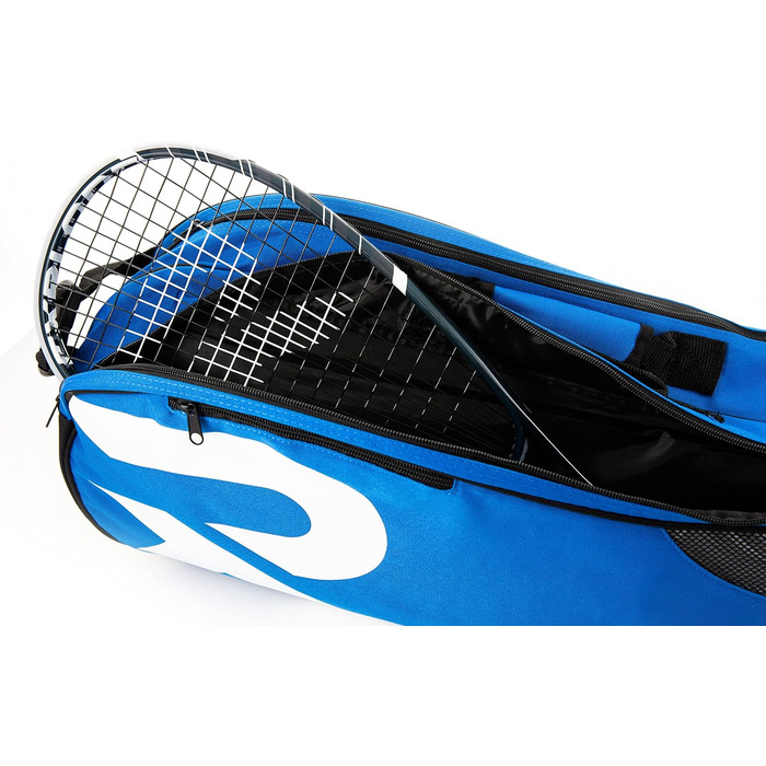 Сумка для тенісу Raquex Schlägertasche Blau/Schwarz/Magenta для 6 ракеток + аксесуари + взуття