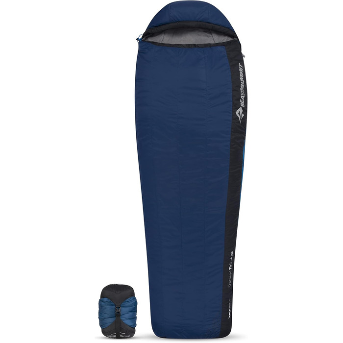 Сплячий мішок Sea to Summit Trailhead ThII -1°C, синтетика, блакитний