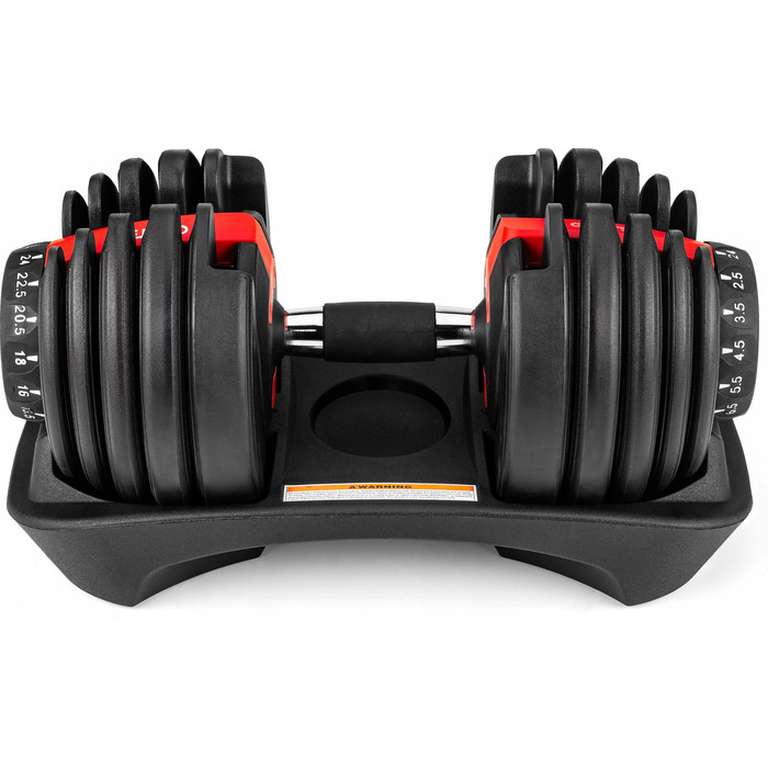 Регульовані гумовані гантелі Gymtek 1 x 24 кг