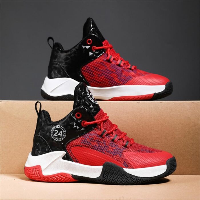 Дитячі баскетбольні кросівки Kinder, для хлопчиків та дівчаток, унісекс, червоні (37 EU)