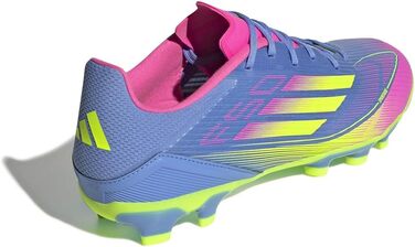 Бутси для футболу Adidas F50 League Unisex Multi Ground (47 EU, Синьо-жовто-рожеві)