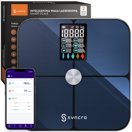 Електронні ваги для ванної Syncra з Bluetooth та аналізом складу тіла