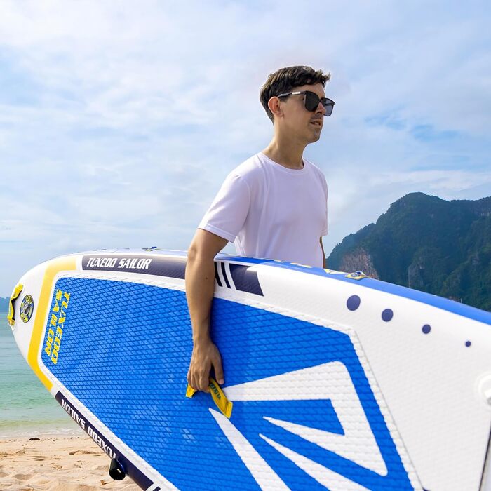 Надувний SUP Борд Tuxedo Sailor Stand Up Paddle Board з преміум аксесуарами для дорослих та підлітків