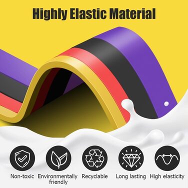 Набір еластичних стрічок Flintronic для фітнесу та йоги, 150LBS, 12 шт.