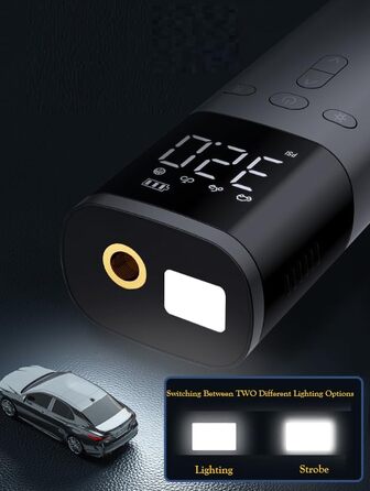 Електричний насос для велосипеда, авто, мотоцикла та м'ячів: 150 PSI, 25000 mAh, LED-ліхтар, перезаряджається