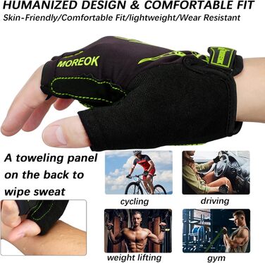 Велоперчатки Radhandschuhe (унісекс, жовті, XXL) з гелевими вставками SBR 5мм, дихаючі, для MTB, шосейних велосипедів