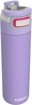 Термос Kambukka Elton Insulated Digital Lavender 600 мл, нержавіюча сталь, герметична термобутилка з кришкою Snapclean, підходить для миття в посудомийній машині, зручна ручка