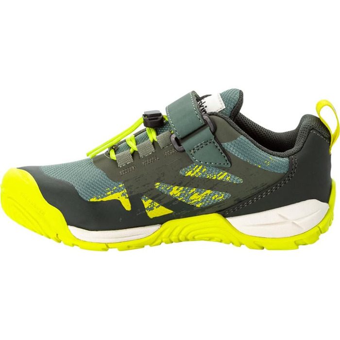 Дитячі трекінгові кросівки Jack Wolfskin Vili Action Low K (36 EU, Olive Green)