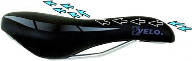 Велосипедне сідло Velo чорне 168 мм, одномісне