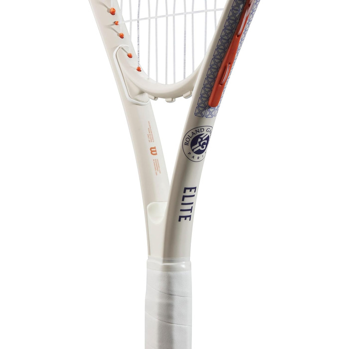 Тенісна ракетка Wilson Roland-Garros Elite для дорослих (4-1/4 дюйми) Marineblau / Weiß