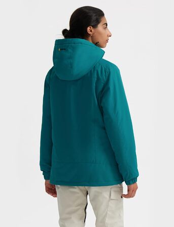 Жіноча лижна куртка GEMYSE: водонепроникна, вітронепроникна, з флісовою підкладкою, для активного відпочинку, колір: блакитний