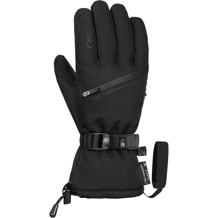 Жіночі рукавички Reusch Demi R-tex Xt, водонепроникні, дихаючі, дуже теплі, чорні, розмір 7