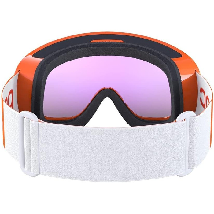 Гірськолижна маска POC Fovea Mid Clarity Comp+ для змагань, флуоресцентно-помаранчева/синя лінза Spektris Blue