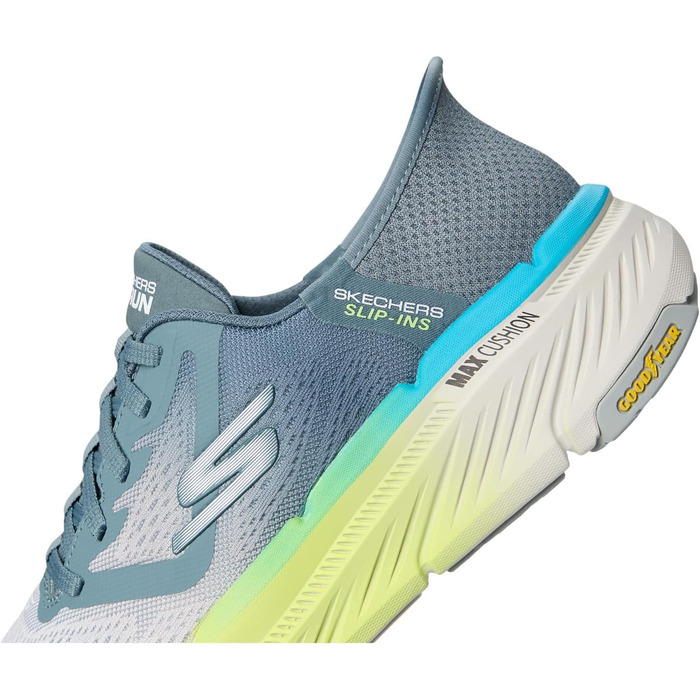 Чоловічі сліпони Skechers Max Cushioning Premier 2.0 Ascendant II (43 EU, сірий, багатокольоровий)