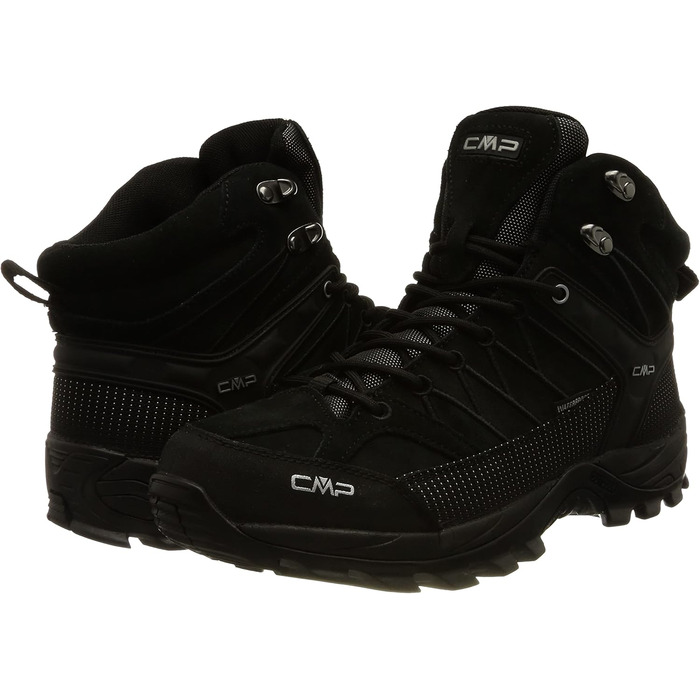 Черевики CMP Kinder Rigel MID WP - водонепроникні трекінгові черевики для дітей, чорні, 43 EU