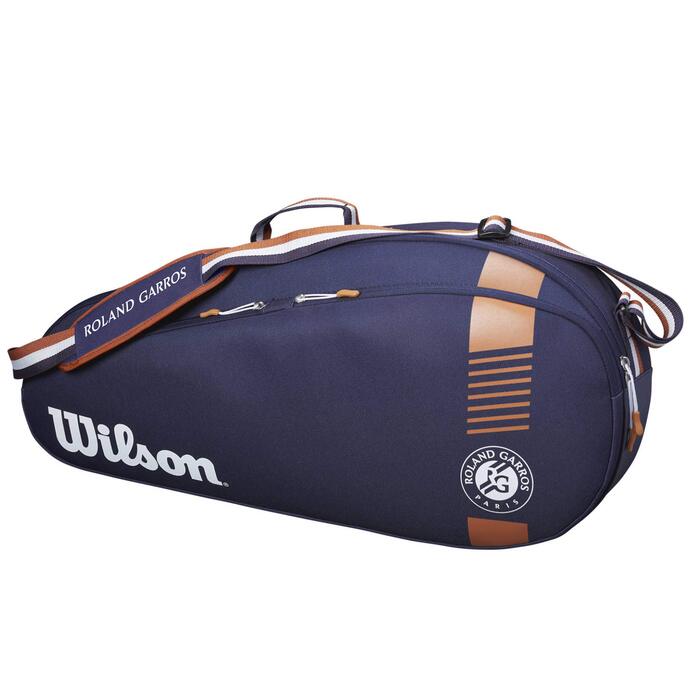 Сумка для тенісу Wilson Roland Garros Team 76x13x34 см синьо-помаранчева