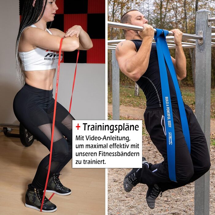 Фітнес гумки Raigeki: стрічковий комплект для силових тренувань (5 шт., 6-100 кг)