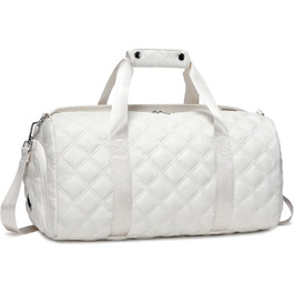 Спортивна сумка для підлітків, з відділеннями для взуття та мокрого одягу, для танців, плавання, подорожей та ночівель (Бежева)