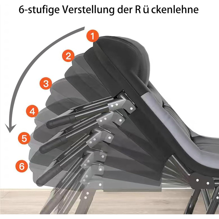 Розкладне ліжко Cozykimo для кемпінгу з матрацом: туристичне, для риболовлі, гостей, сад, будинок (чорне)