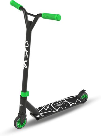 Трюковий самокат Carromco Action Rider 100 зелено-чорний, для скейтпарку, HIC-компресія