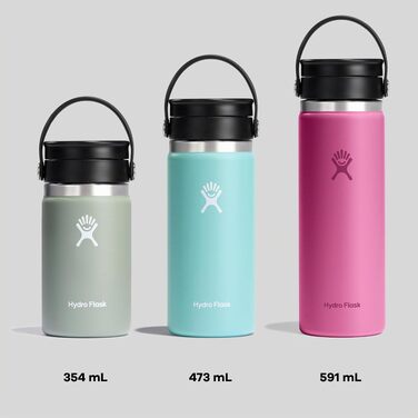 Термос Hydro Flask 473 мл з вакуумною ізоляцією зі сталі та герметичною кришкою Flex Sip, для кави та напоїв